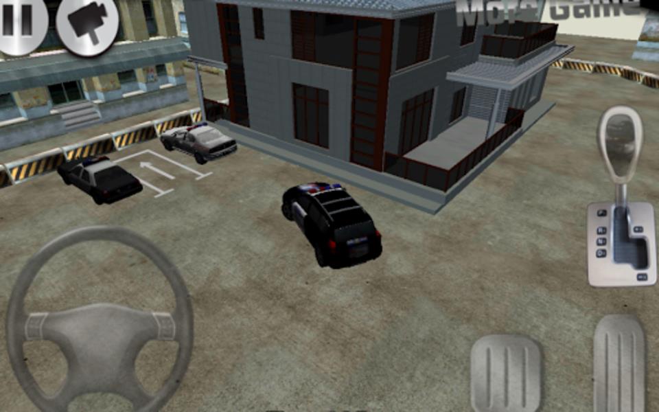 Schermata 3D police car parking 2