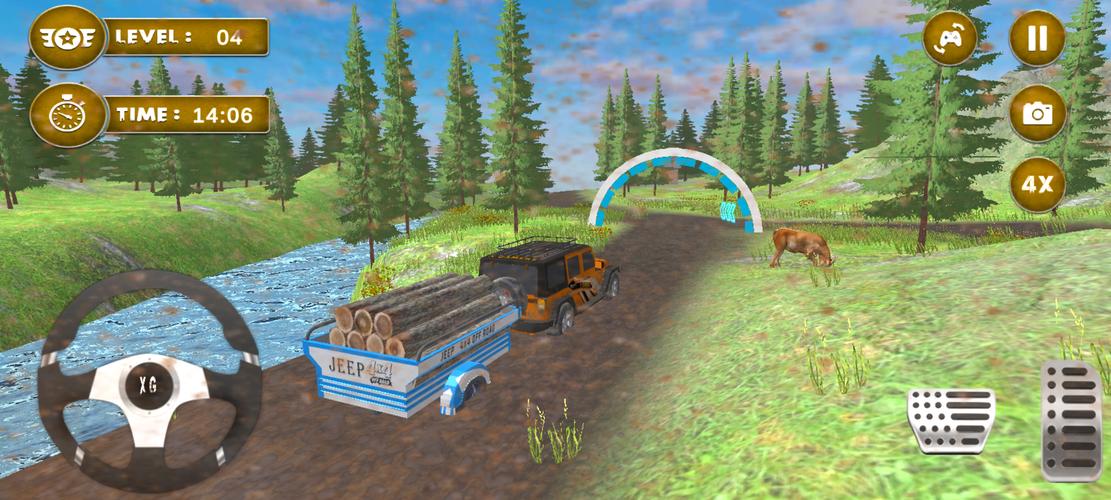 4x4 Mud Jeep Driving Games 3D Ảnh chụp màn hình 3