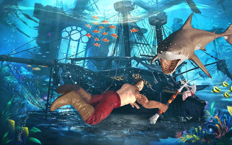 Megalodon shark fish eater 螢幕截圖 2