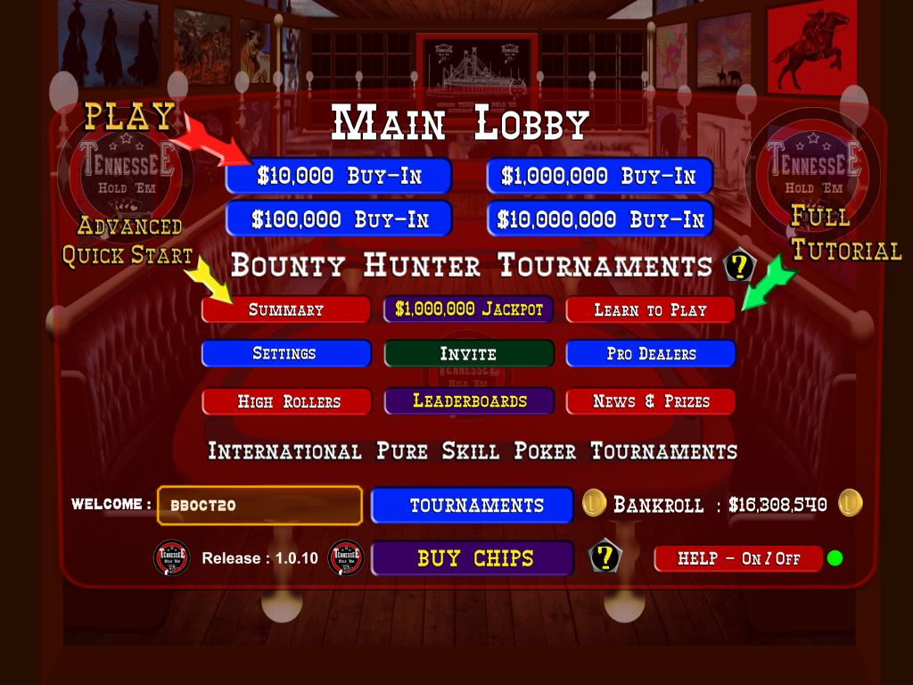 TENNESSEE HOLD 'EM - Skill Poker Tournaments 螢幕截圖 3