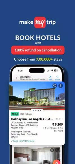 MakeMyTrip - Flights & Hotels Ảnh chụp màn hình 3