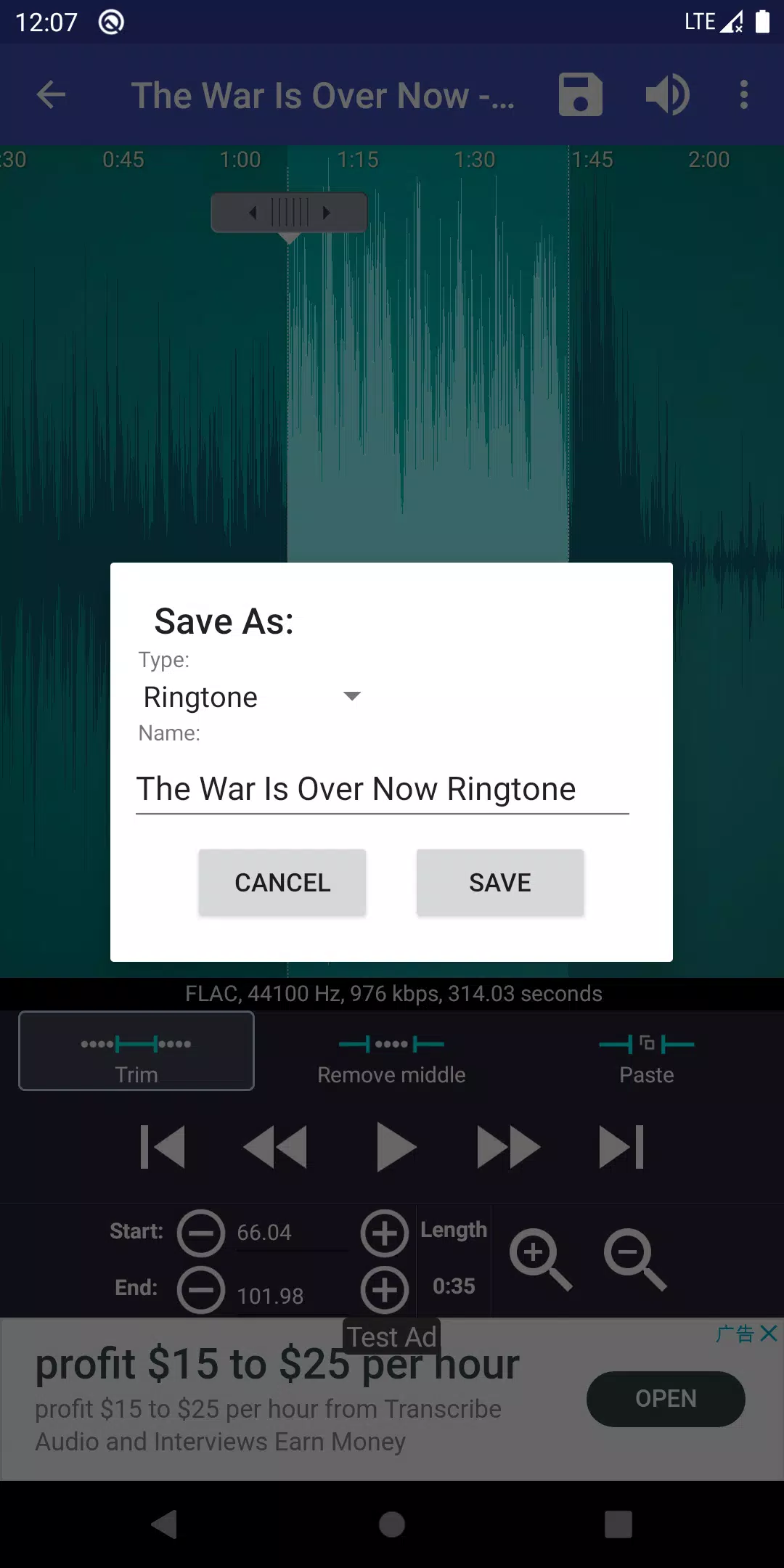 Ringtone Maker ภาพหน้าจอ 3