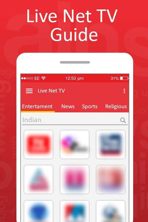 Live Net TV Streaming Guide Schermafbeelding 0