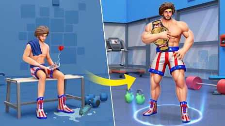 Slap & Punch:Gym Fighting Game Ảnh chụp màn hình 0