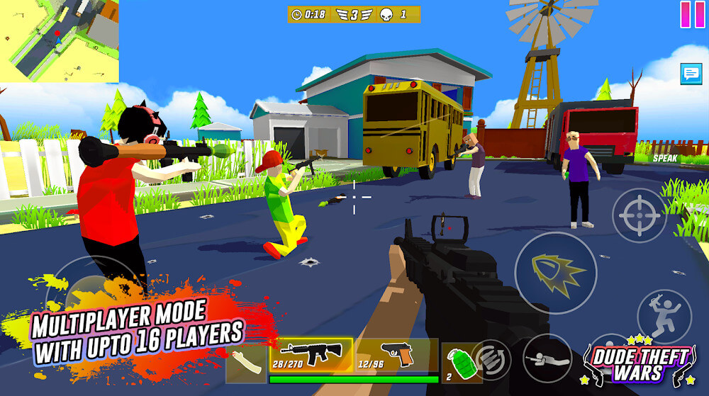 Dude Theft Wars Mod Ảnh chụp màn hình 1