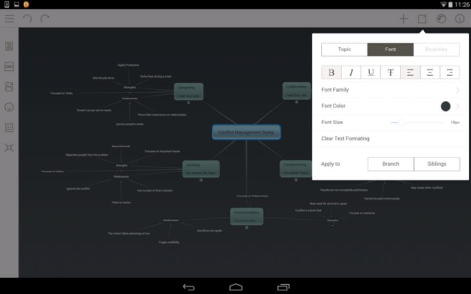 Mindomo (mapas mentales) Captura de pantalla 0