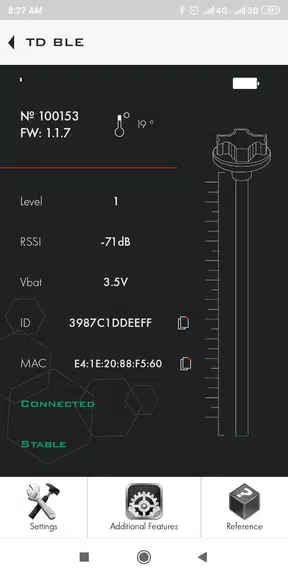 Escort sensors config app Screenshot 3