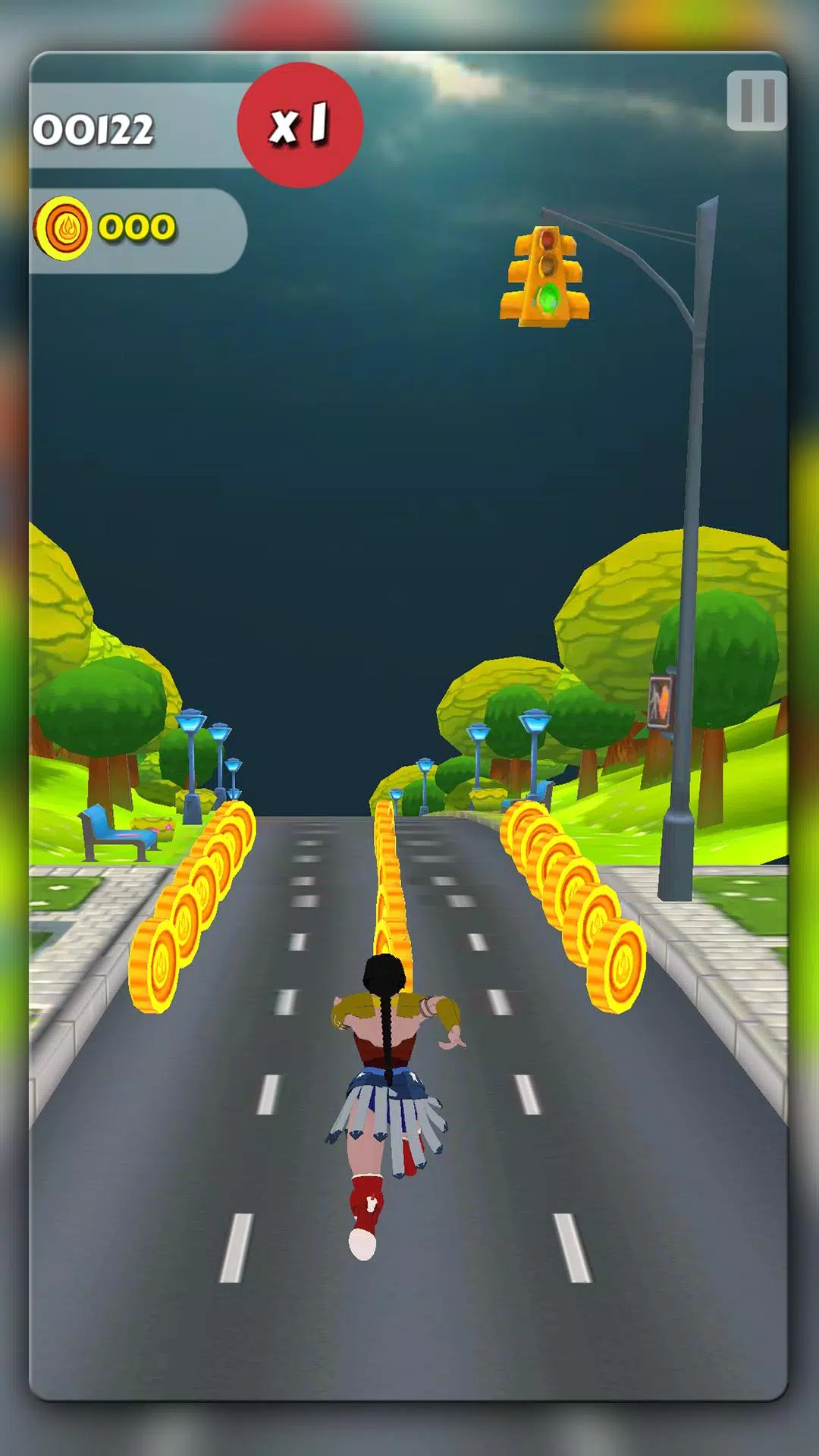 Wonder Lady Runner: Christmas Screenshot 3