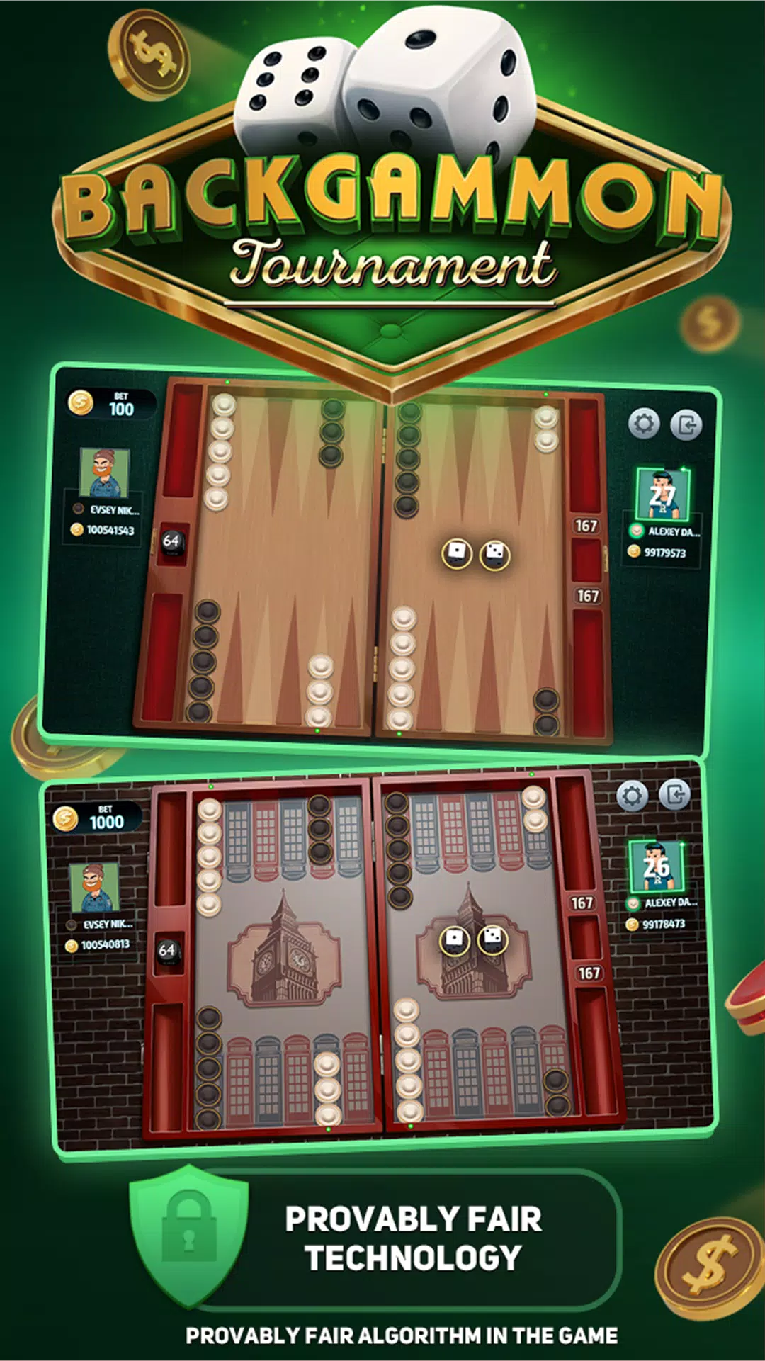 Backgammon Tournament Screenshot 0