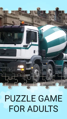 Concrete mixer truck puzzles Schermafbeelding 1