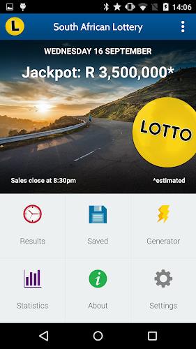 SA Lotto & Powerball Results Ekran Görüntüsü 0