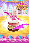 Rainbow Princess Cake Maker Schermafbeelding 1