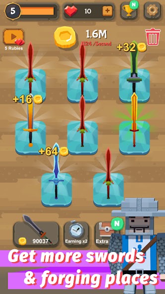 Schermata Merge Sword Mod 1