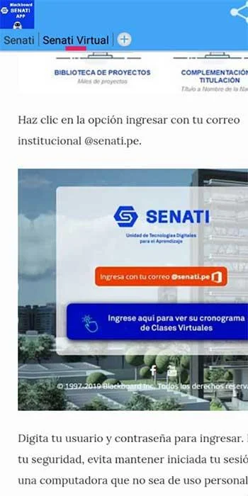 Senati Blackboard ဖန်သားပြင်ဓာတ်ပုံ 2