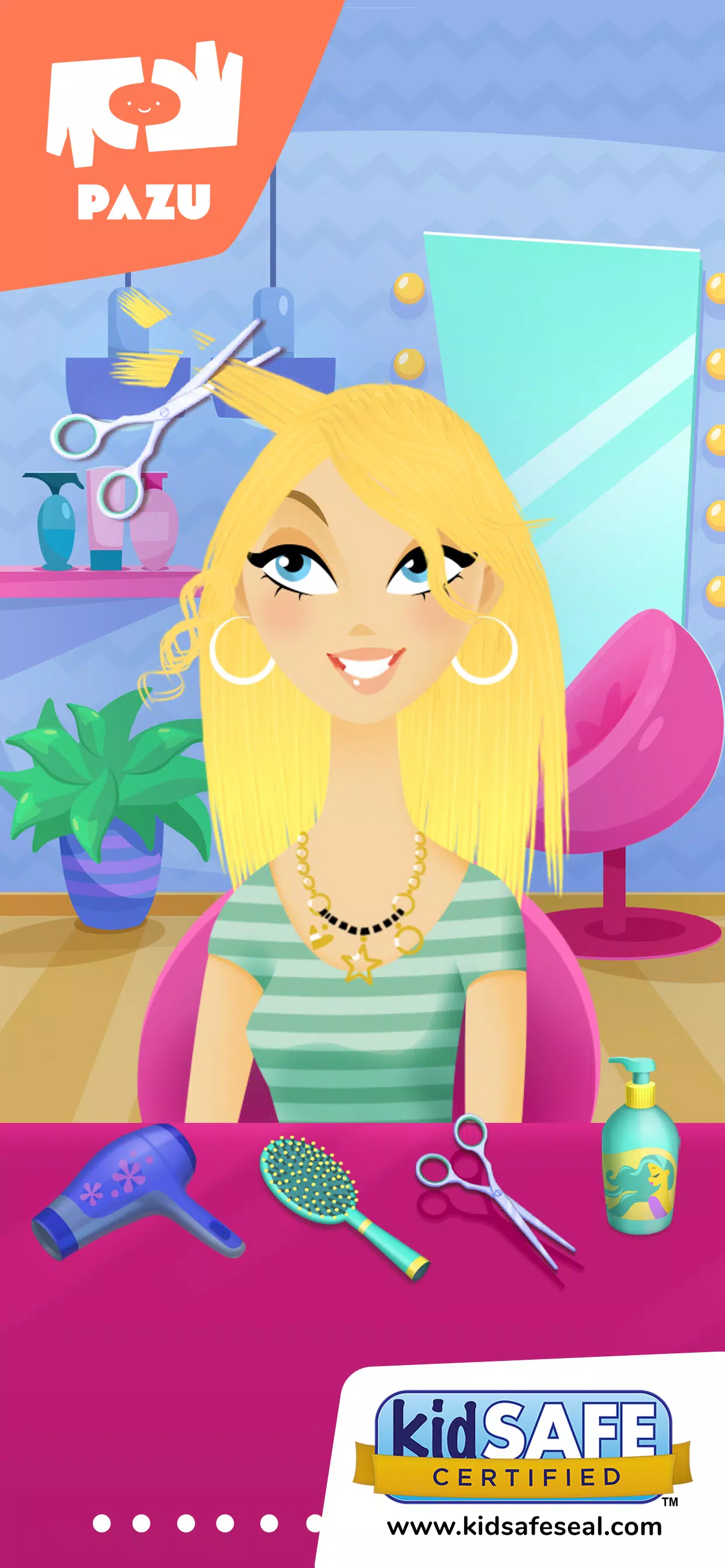 Juego de peluquería para niñas Captura de pantalla 0