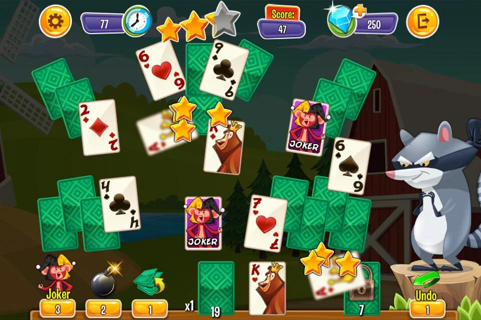 Playful Animal Solitaire Screenshot 1