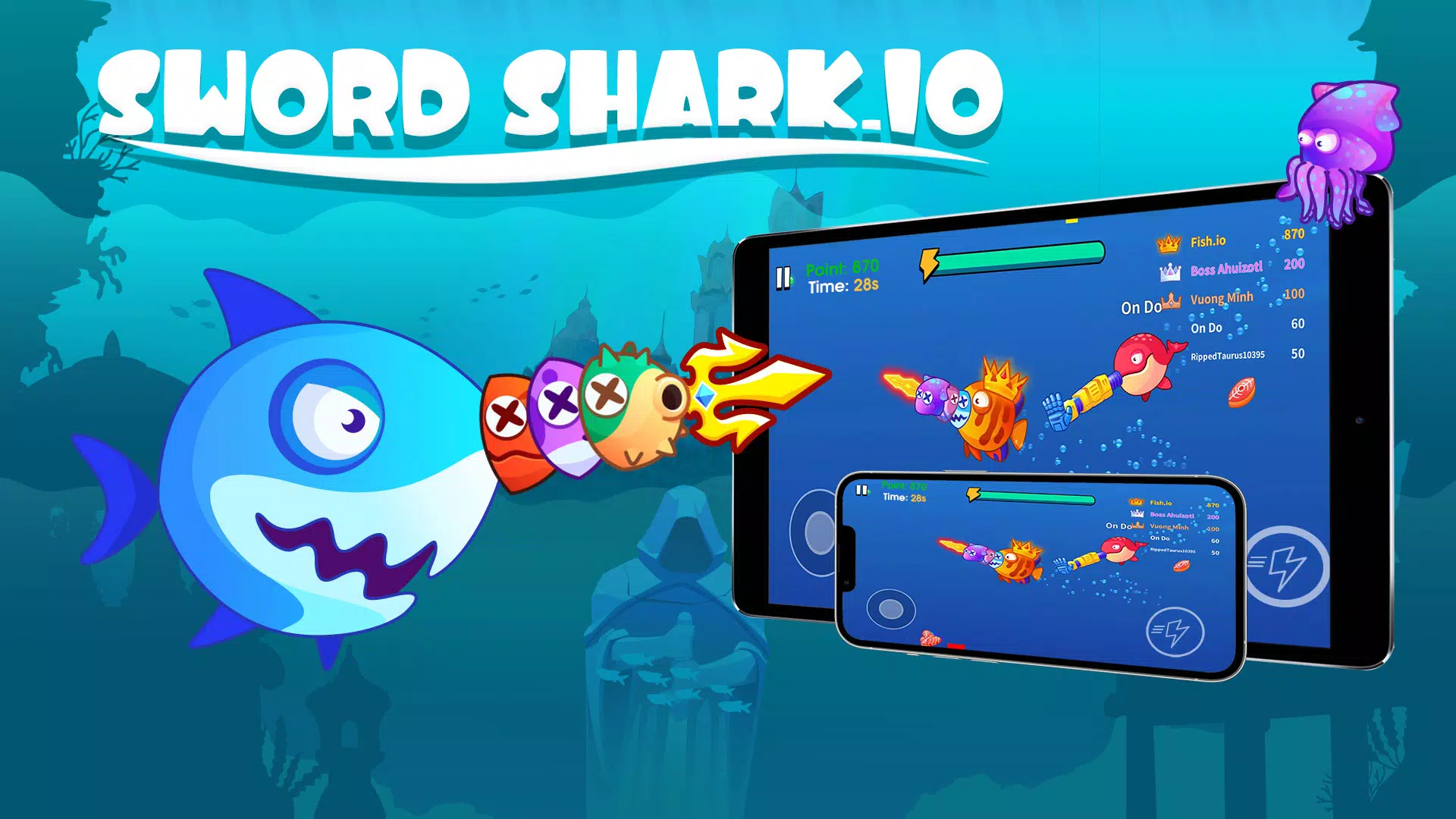 Sword Shark.io ภาพหน้าจอ 0