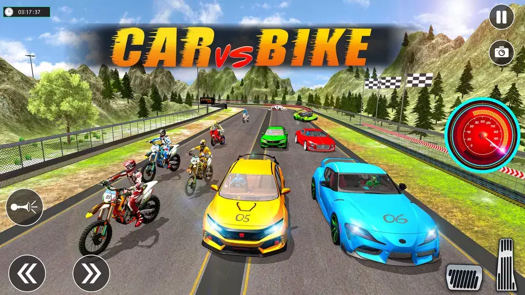 Sports Car vs Bike Racing应用截图第0张