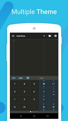 CalcNote - Notepad Calculator Captura de pantalla 3