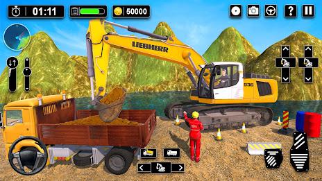 Heavy Sand Excavator 3D Sim Zrzut ekranu 0