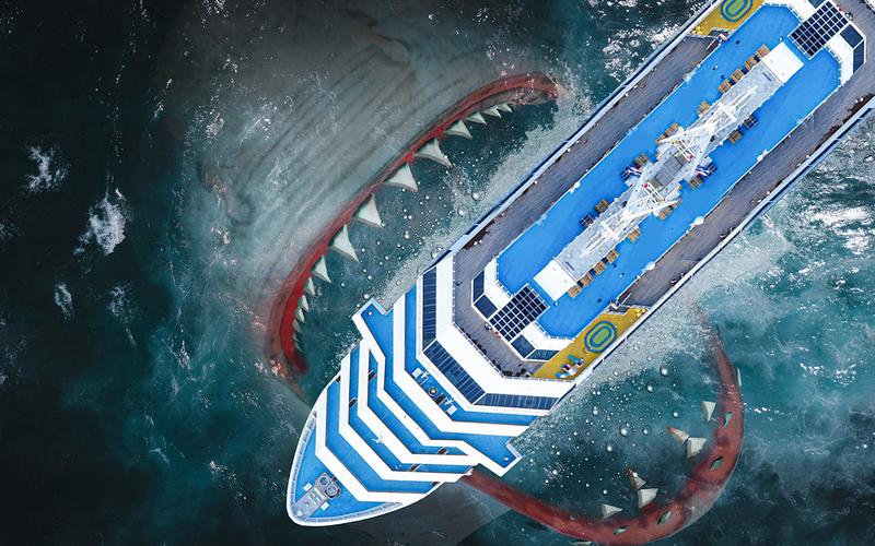 Megalodon shark fish eater 螢幕截圖 1