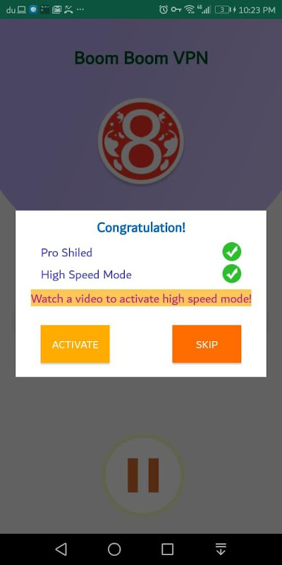 BOOM BOOM VPN ဖန်သားပြင်ဓာတ်ပုံ 1