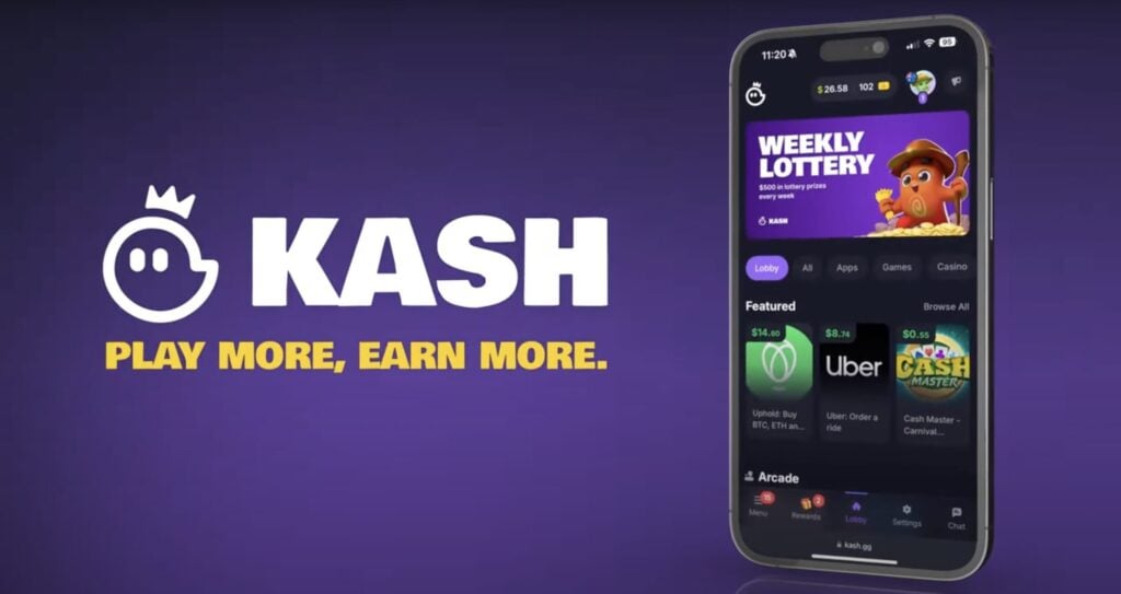 Geld verdienen mit Spielen Mit Kash, der ultimativen Play-to-Earn-Plattform