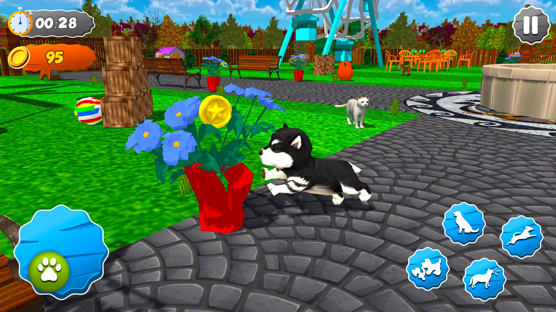 Pet Dog Game: Virtual Dog Sim 螢幕截圖 1