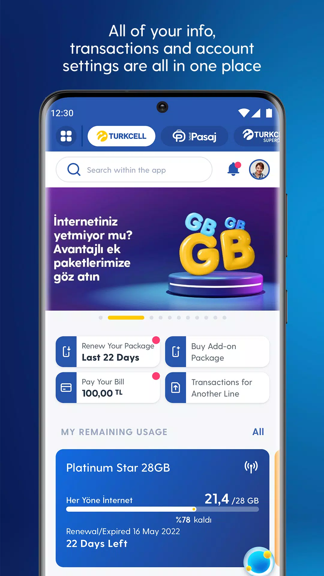 Turkcell ဖန်သားပြင်ဓာတ်ပုံ 2