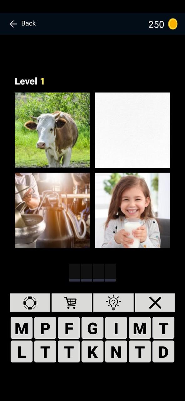 Puzzle: 4 pics 1 word offline 螢幕截圖 2