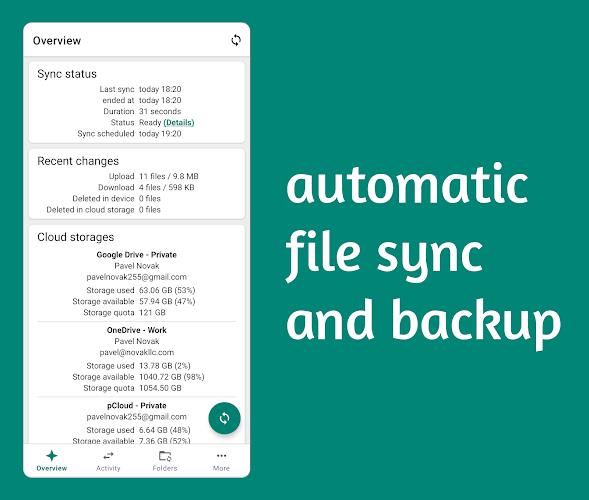 Autosync - File Sync & Backup ภาพหน้าจอ 0