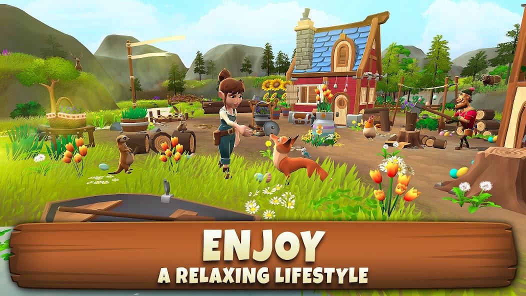 Sunrise Village: Farm Game Mod Zrzut ekranu 2