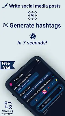 Hashtags AI: Follower Booster Schermafbeelding 1