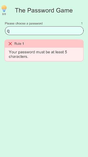 The Password Game Screenshot 1