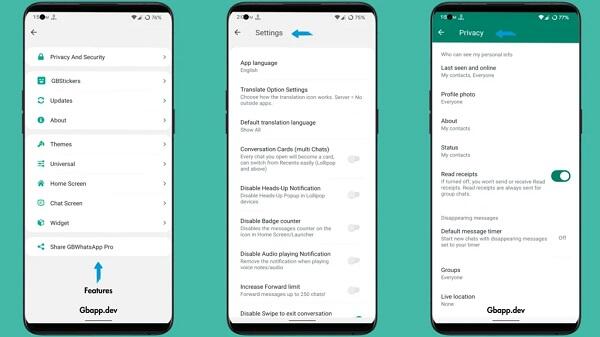 GBWhatsApp Pro v17.77 स्क्रीनशॉट 2