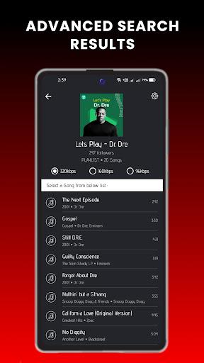 GetMp3 - Mp3 music downloader スクリーンショット 1