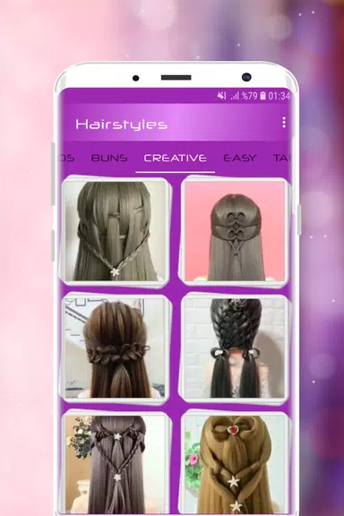Hairstyles Step by Step Videos Tangkapan skrin 1