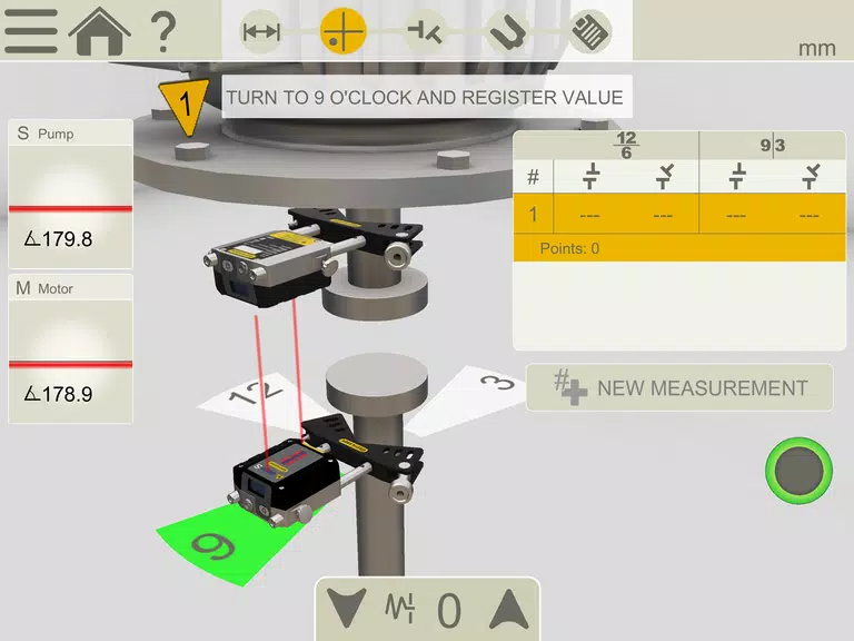 Schermata Easy-Laser XT Alignment 3