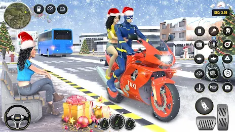 Superhero Bike Taxi Bike Games Capture d'écran 3