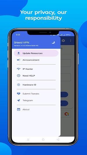 Shield VPN Mod Zrzut ekranu 1