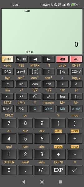 HiPER Scientific Calculator Скриншот 0