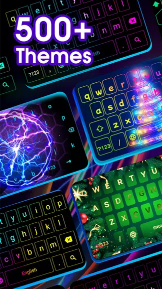 Neon LED Keyboard: Teclado LED Captura de pantalla 1