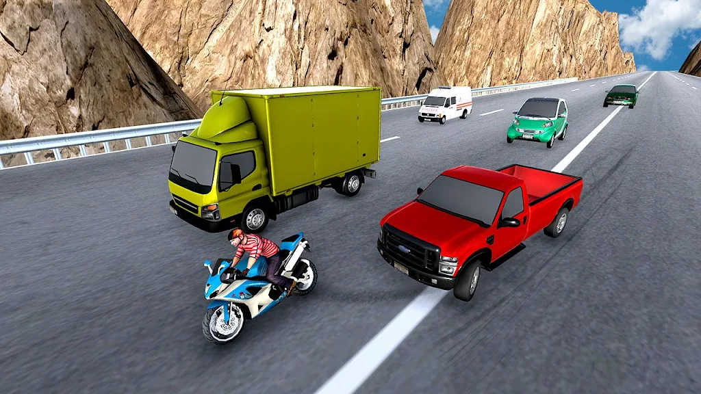 City Bike Traffic Race in Crowd Taxi 3D应用截图第3张