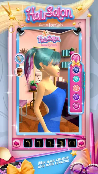 Hair Salon Games for Girls 螢幕截圖 3