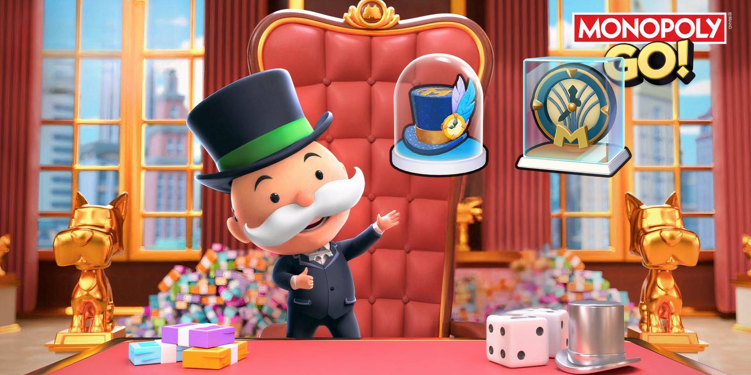 Monopoly Go: Hoe krijg je het Top Hat Token & Party Time Shield van het nieuwe jaar