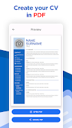 Resume Builder & CV Maker -PDF Captura de pantalla 0