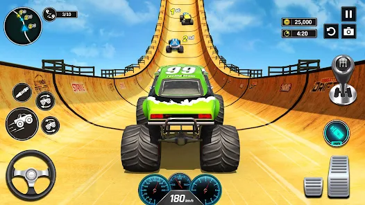 Monster Truck Mega Ramp - Extreme Stunts GT Racing স্ক্রিনশট 0