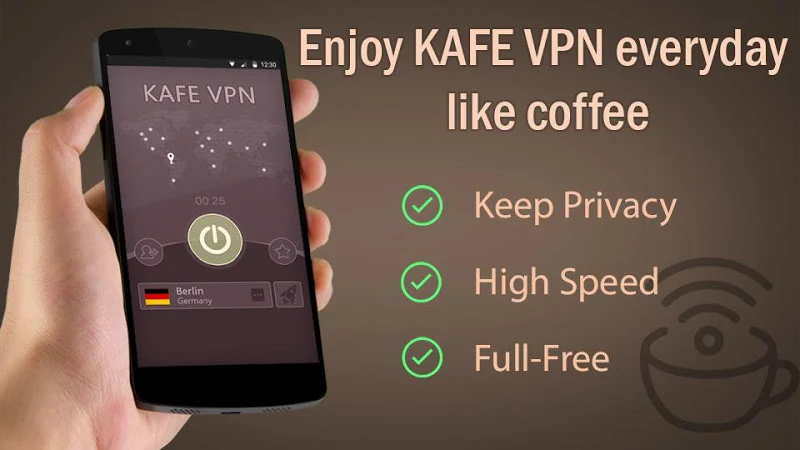 KAFE VPN - Fast & Secure VPN स्क्रीनशॉट 0