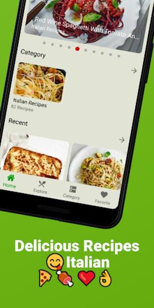 Italian Recipes Captura de pantalla 3