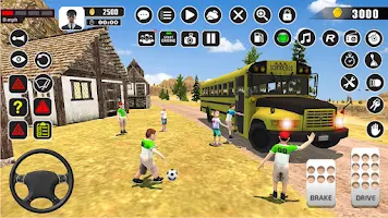 Offroad School Bus Driver Game Ảnh chụp màn hình 3